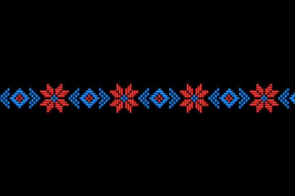 Download Folk Border Embroidery Pattern - Embroidery pattern Collection