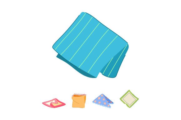 Download Assortment of Folded Cloth Napkins and H - Napkins Collection