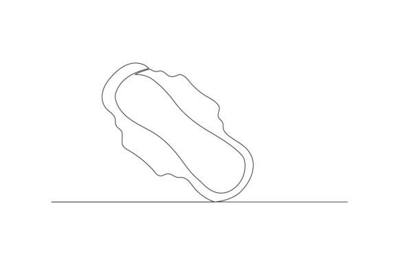 Download One Line Drawing of Sanitary Napkins - Napkins Collection