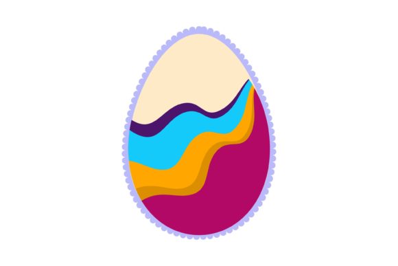 Download Easter Egg Graphic Scalloped Edge - Scalloped edge Collection