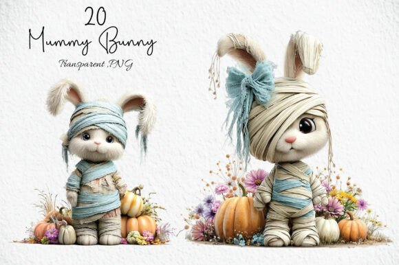Download Spooky Cute Mummy Bunny Clipart - Mum Collection