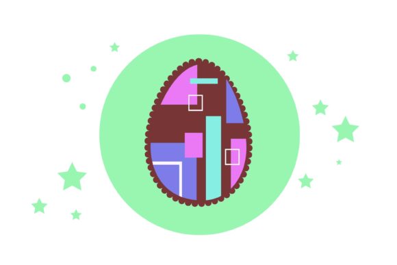 Download Easter Egg Circle Shape Scalloped Edge - Scalloped edge Collection