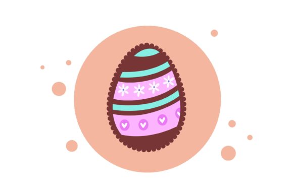 Download Easter Egg Scalloped Edge Circle Shape - Scalloped edge Collection