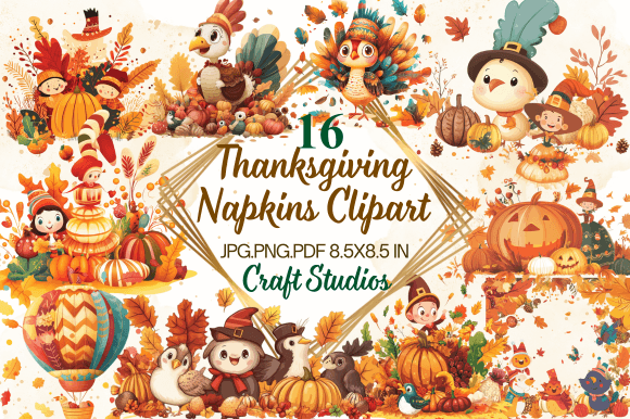 Download Thanksgiving Napkins Clipart - Napkins Collection
