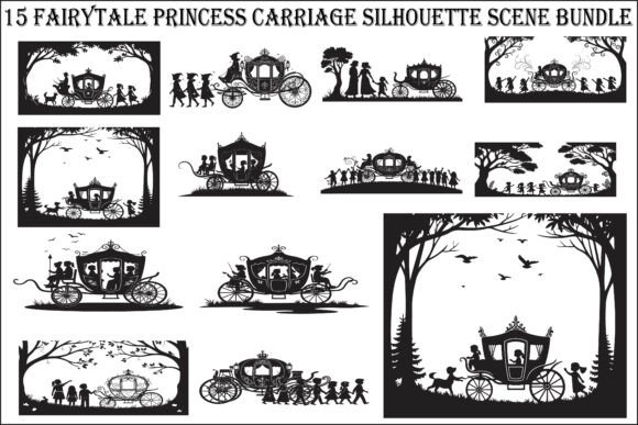 Download Fairytale Princess Carriage Bundle - Princess carriage Collection